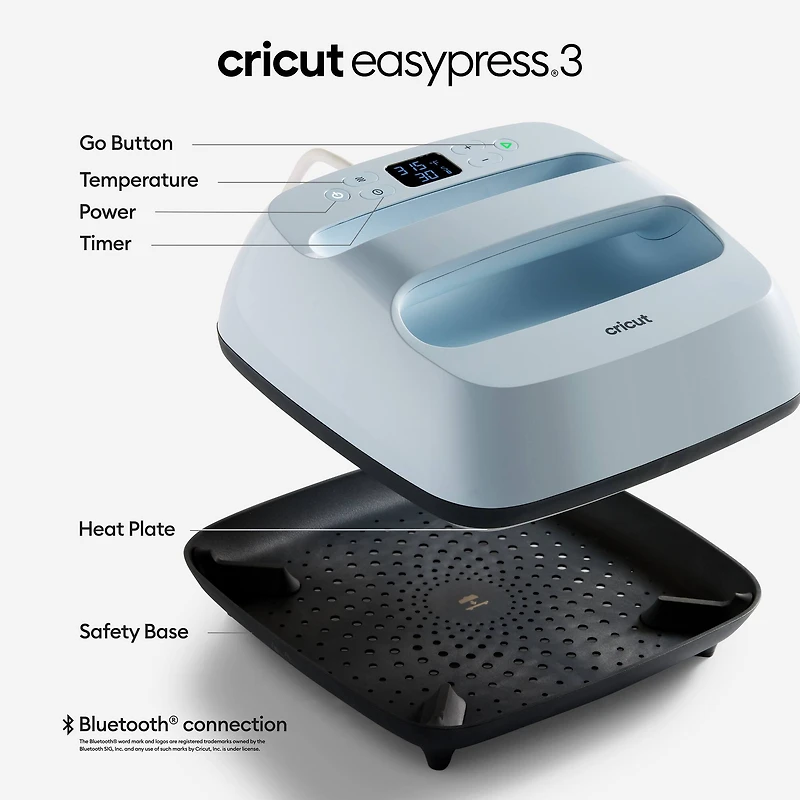 Cricut EasyPress® 3, 9" x 9"