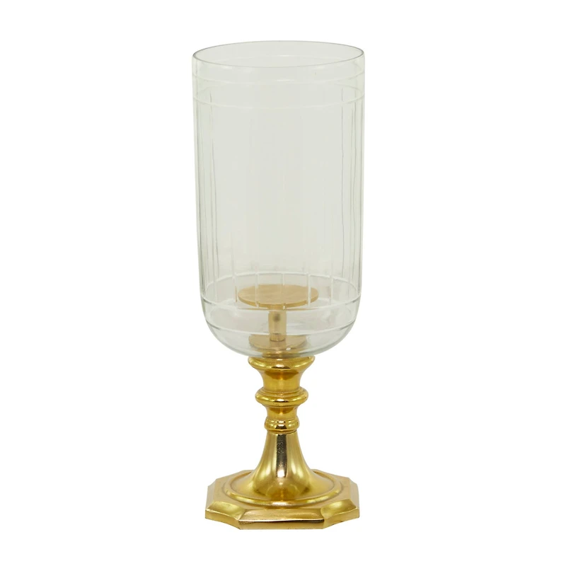 20" Gold Glam Hurricane Lamp