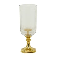 20" Gold Glam Hurricane Lamp