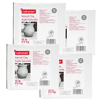 4 Pack: 10lb. (40lb. total) Natural Clay by Craft Smart