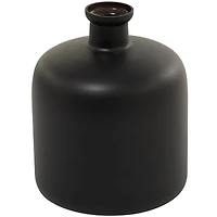 The Novogratz Black Glass Vase 10" x 10" x 12"