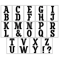 4.5" Serif Alphabet Stencils by Craft Smart®