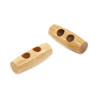 Dritz® 25mm Natural Sustainable Wood Toggle Button, 6ct.