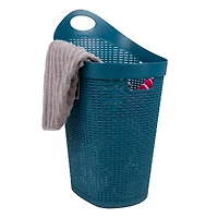 Mind Reader 60L Ventilated Mobile Laundry Hamper with Cut Out Handle & Integrated Caster Wheels