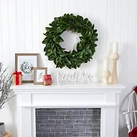 30" Magnolia Leaf Wreath
