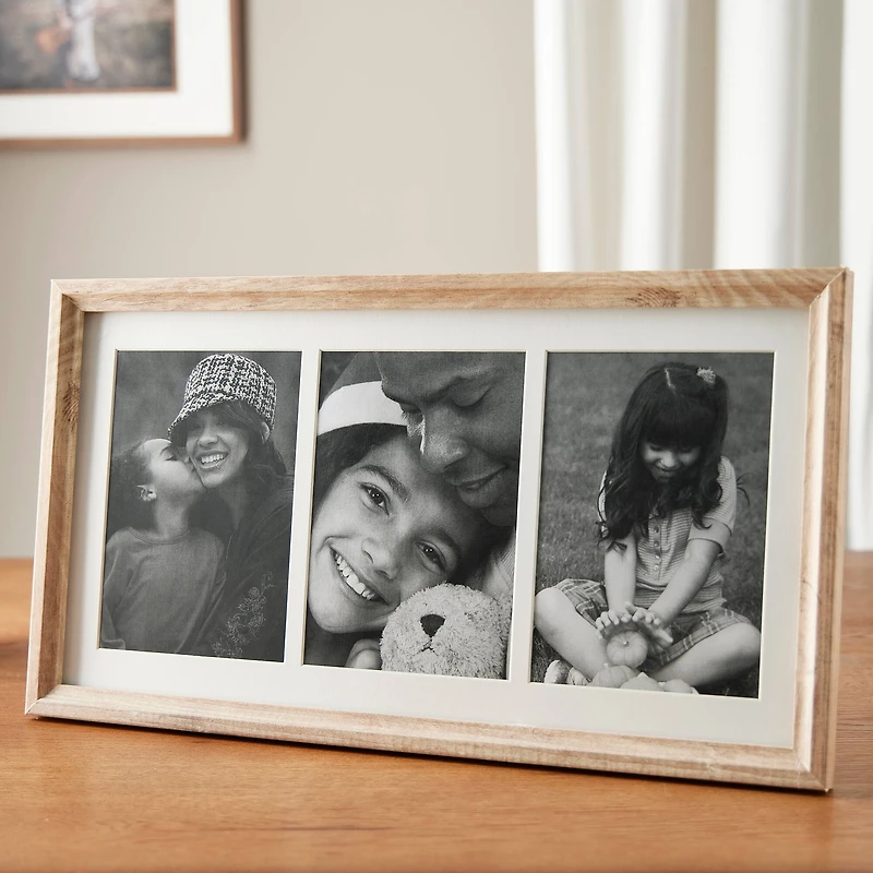 Simply Essentials™ 3 Opening 5" x 7" Natural Collage Frame by Studio Décor®