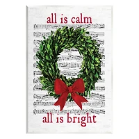 Stupell Industries All Is Calm Christmas Song Wall Plaque Art