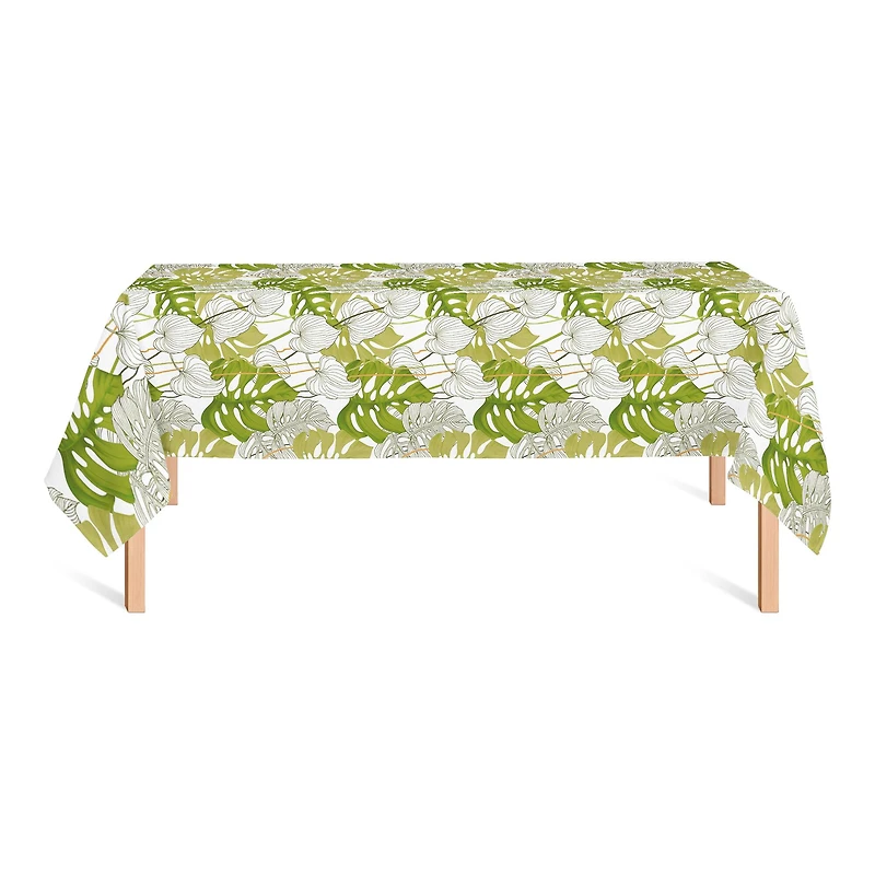 Yellow Green Monstera Tablecloth