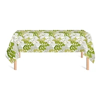 Yellow Green Monstera Tablecloth