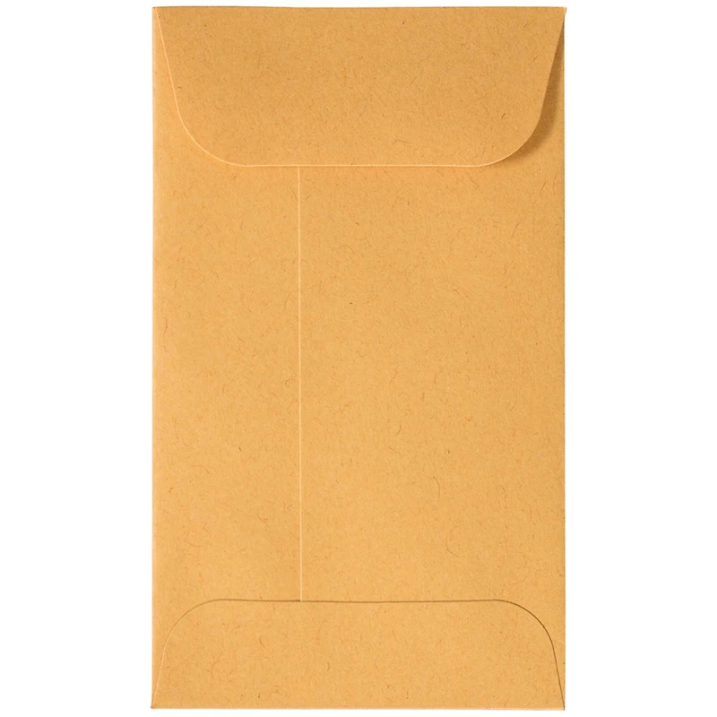 JAM Paper Brown Kraft Manila #4 Coin Business Commercial Envelopes with Peel & Seal Closure