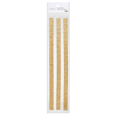 12 Packs: 3 ct. (36 total) Gold Rhinestone Borders by Recollections™