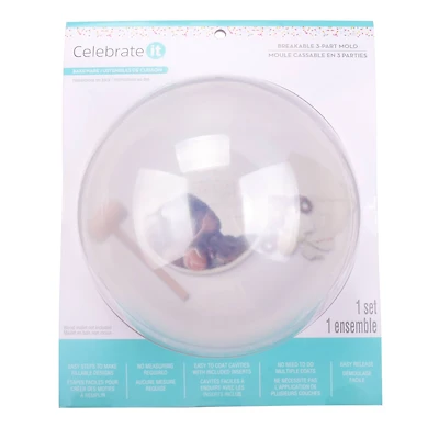 Large Sphere Breakable 3-Part Mold by Celebrate It™