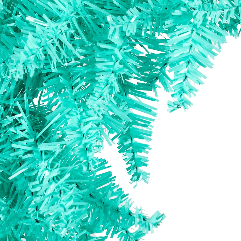 24" Unlit Aqua Fir Artificial Christmas Wreath