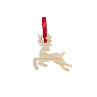 4" Reindeer DIY Pinewood Ornament by Make Market®