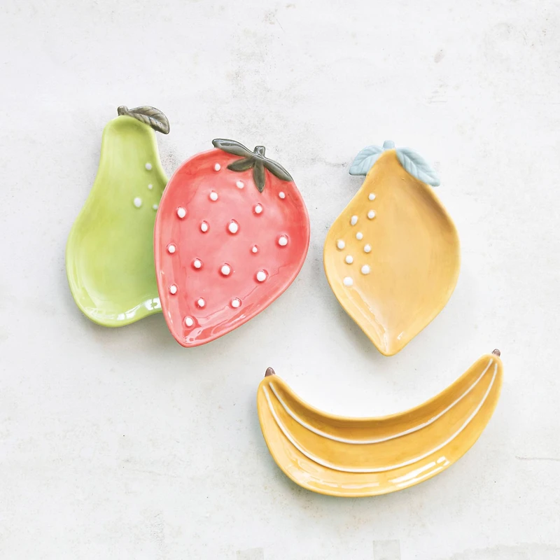 Hello Honey® Fruit Stoneware Plate Set