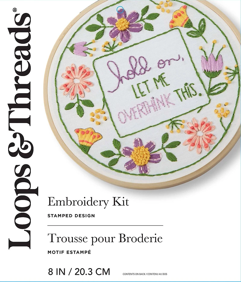 8" Overthink Embroidery Kit by Loops & Threads®