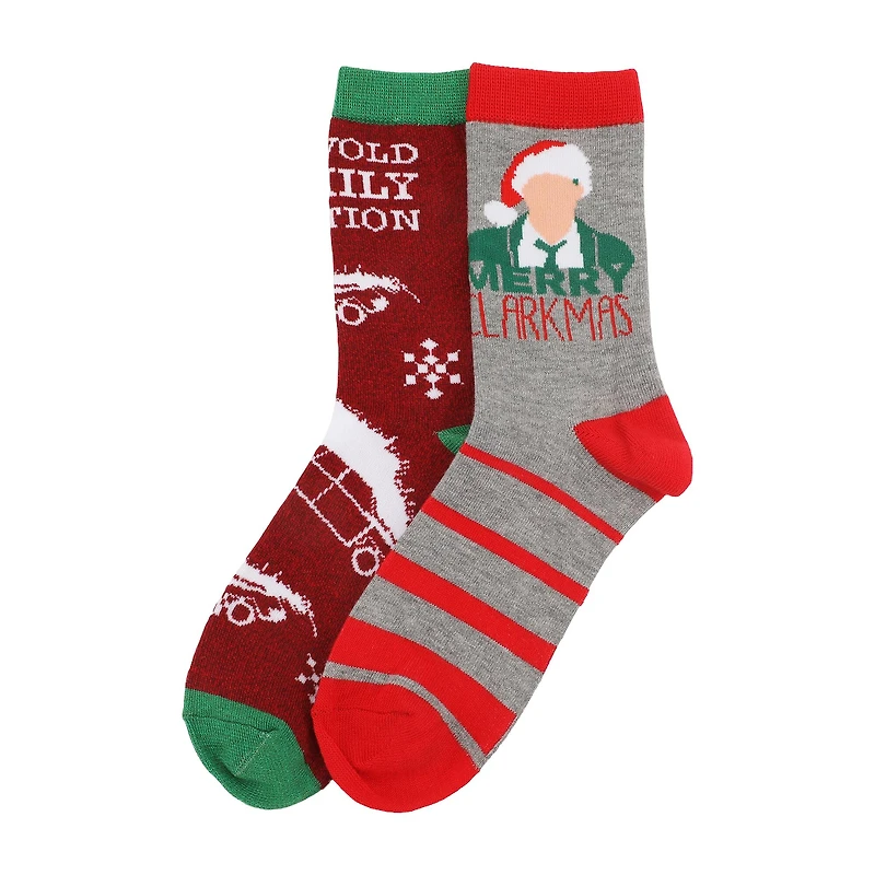 Christmas Vacation™ Merry Clarkmas 2-Pair Adult Crew Socks