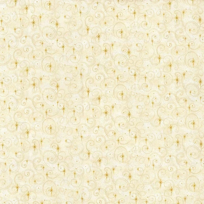 Fabric Traditions Gold Stars Cotton Fabric