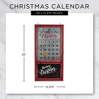 DII® Chalkboard & Galvanized Tin Days 'Til Christmas Advent Calendar