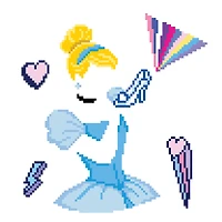 Camelot® Dots Intermediate Cinderella Kind POW-ER Dotz Box Diamond Painting Kit