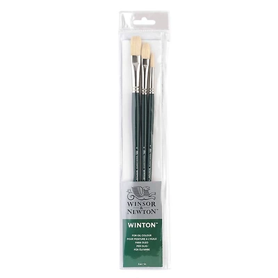 Winsor & Newton® Winton® Long Handle Brush 3 Pack
