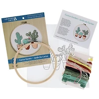 Leisure Arts® 6" Cactus Garden Embroidery Kit