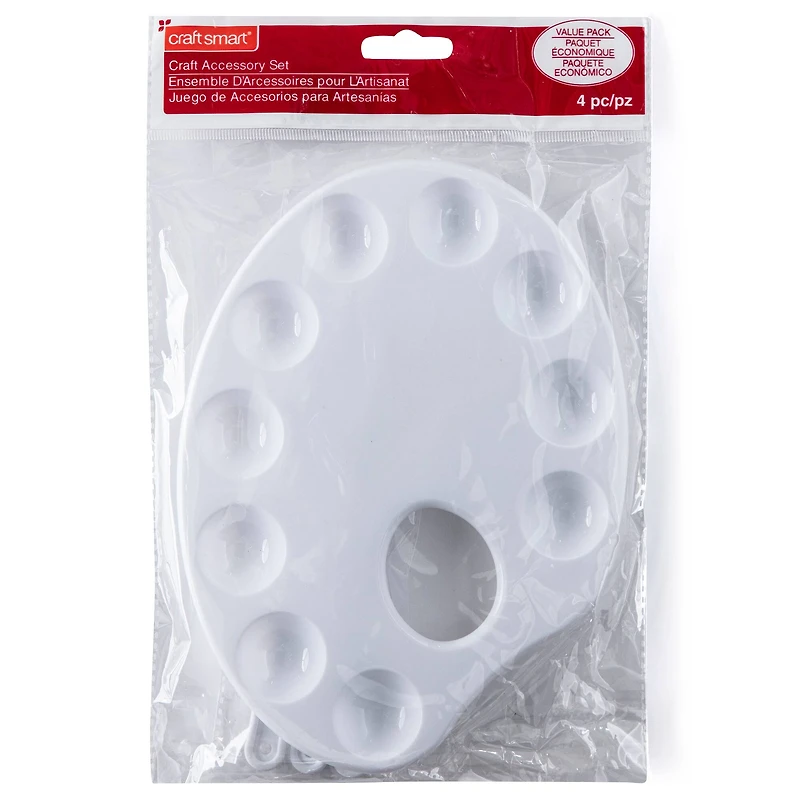 12 Pack: Paint Palette with Painting Knives by Craft Smart®