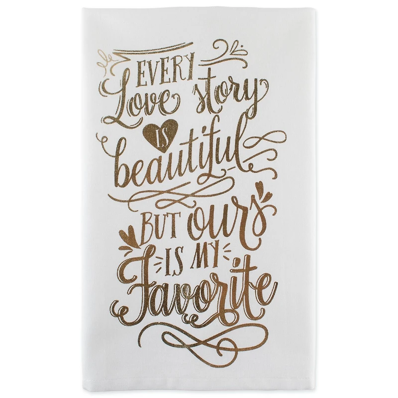 DII® Love Story Printed Dishtowels, 2ct.