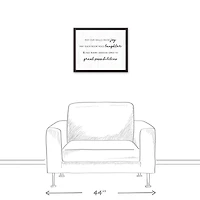 Home Wishes 16" x 20" Black Framed Canvas