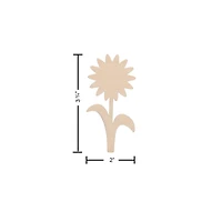 Essentials by Leisure Arts 4" Flat Wood Dahlia Shapes, 24ct.