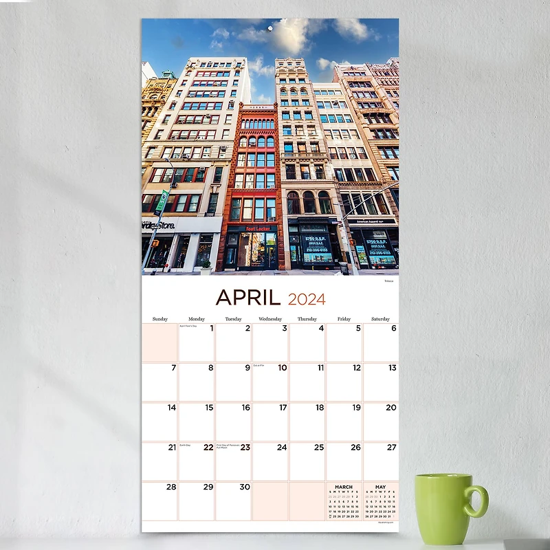 TF Publishing 2024 NYC Wall Calendar