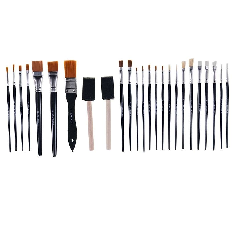 Hello, Artist! 25 Piece Craft Brush Value Pack