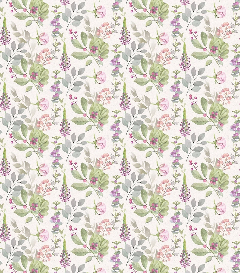 Suzanne Nicoll Peony Tossed Floral Cotton Fabric
