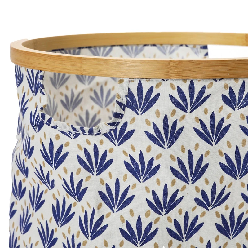 Household Essentials Krush Bamboo Rimmed Hamper (Round