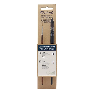 Raphael Essentials The Must Haves 2-Piece Watercolor Brush Set