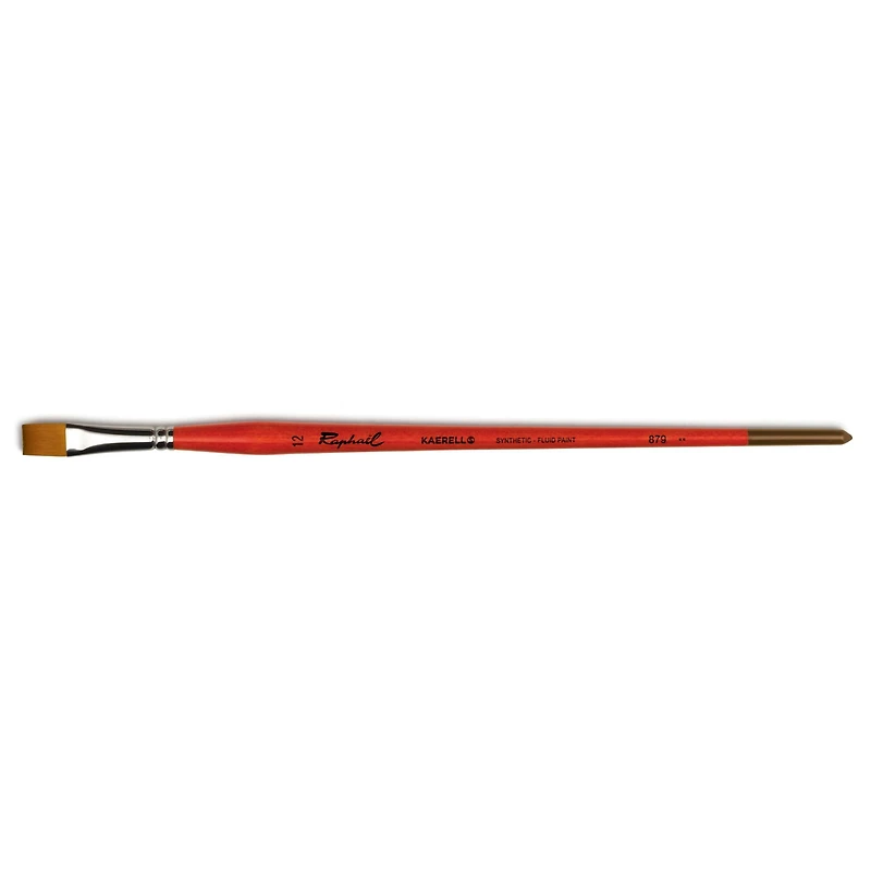 Raphaël Kaërell Synthetic Long Handle Flat Brush
