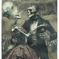 14" Dancing Skeleton Couple Wall Art by Ashland®