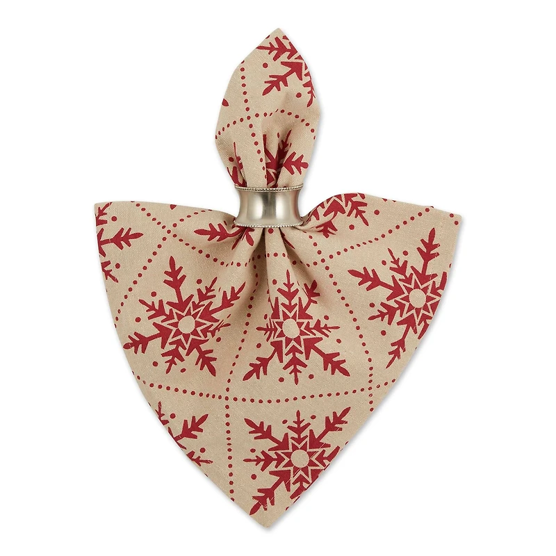 DII® Scandinavian Snowflakes Printed Napkin Set, 6ct.
