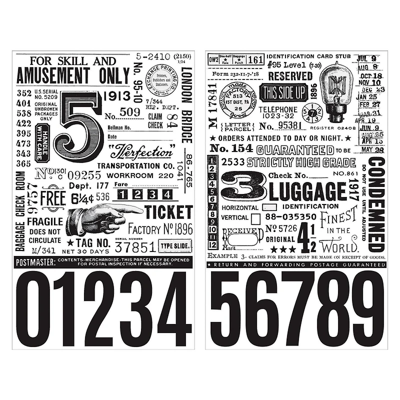 Tim Holtz® Idea-Ology® Remnant Rubs Eccentric Rub-Ons