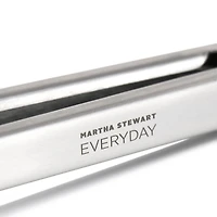 Martha Stewart Everyday Stainless Steel Easy-Lock Tongs
