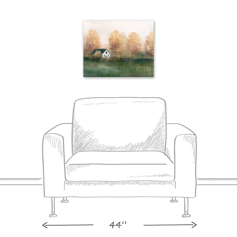 Autumn Themed Landscape 20" x 16" Canvas Wall Art