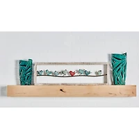 Whitewashed Wood Farmhouse Birds Wall Accent