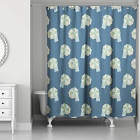 Umbrella Pattern Shower Curtain