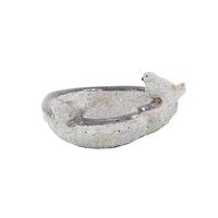 13" Gray Stone Country Birds Garden Sculpture