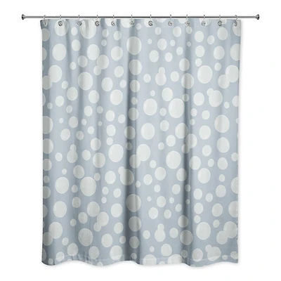 74" Bubbles All Over Shower Curtain