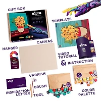 OKTO Sensory Art 3D Vincent Van Gogh Sunflowers Clay Painting Kit