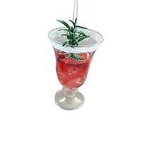4" Red Cranberry Cocktail Glass Ornament by Ashland®