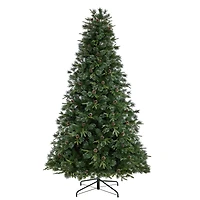 9ft. Pre-Lit Snow Tipped Clermont Mixed Pine Artificial Christmas Tree, Clear Lights