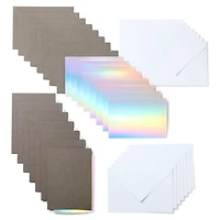 Cricut Joy™ Insert Cards Small, Gray & Silver Holographic