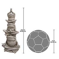 Design Toscano 23.5" Tower of Frog Power Garden Statue
